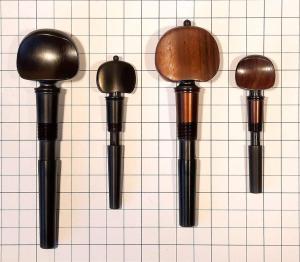 Comparison of extended length pegs (for Gamba) with the standard length pegs